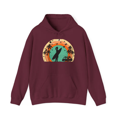 Vintage Retro Surfer Women's Hoodie