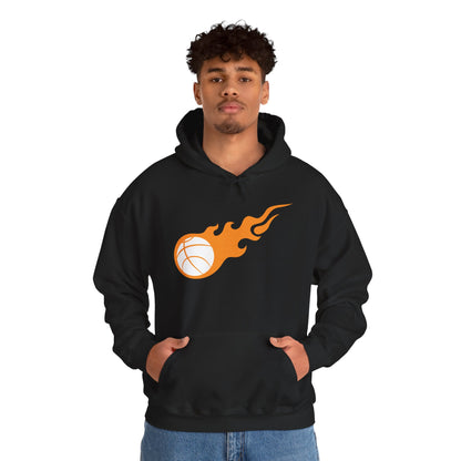 Fire Basketball Hoodie - Men's Varsity Hooded Sweatshirt