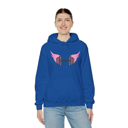 Women's Hoodie - Strong Barbell With Wings