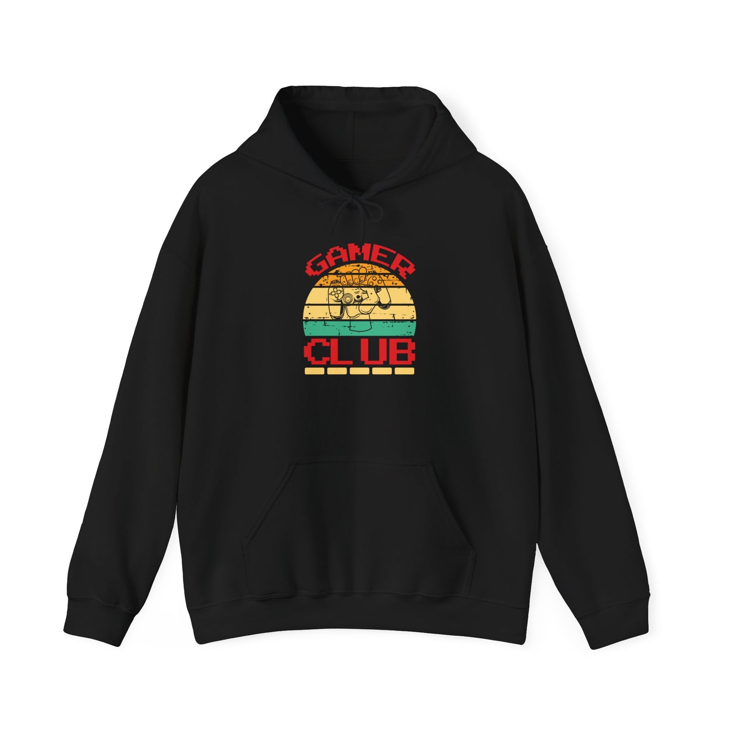 Gamer Club with Controller Design Men's Hoodie