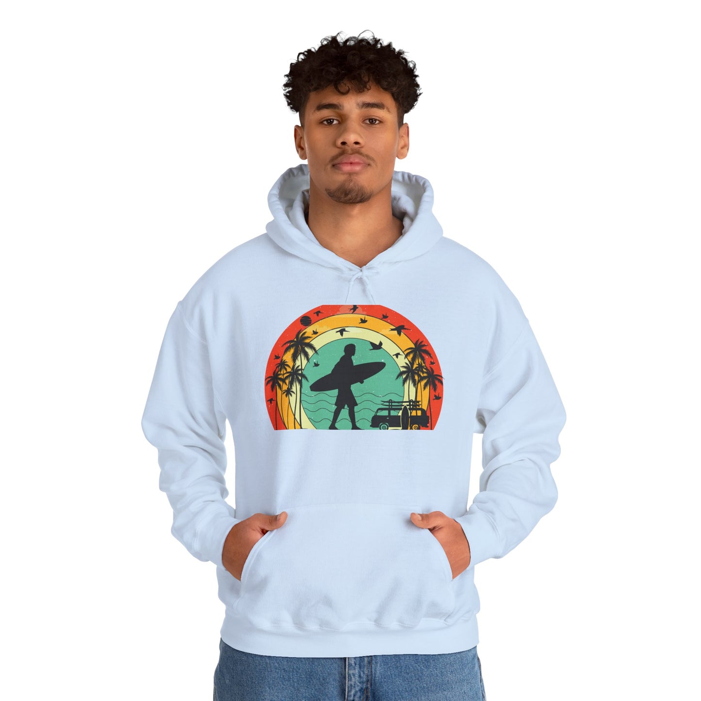 Retro Vintage Surfer Men's Hoodie