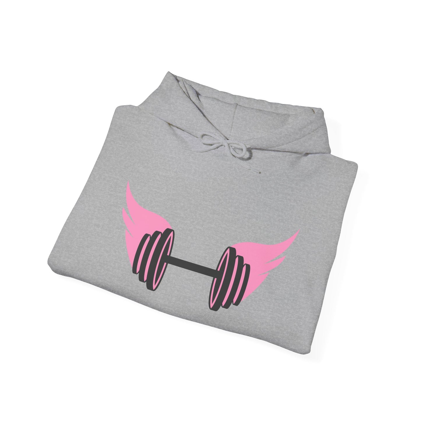 Women's Hoodie - Strong Barbell With Wings