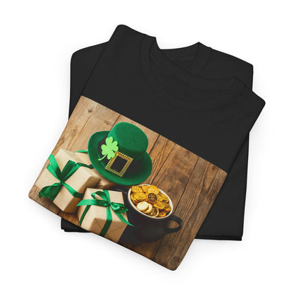 Unisex St. Patrick’s Day Gifts T-Shirt — Leprechaun Hat, Shamrock & Gold Pot Tee (Limited Edition)