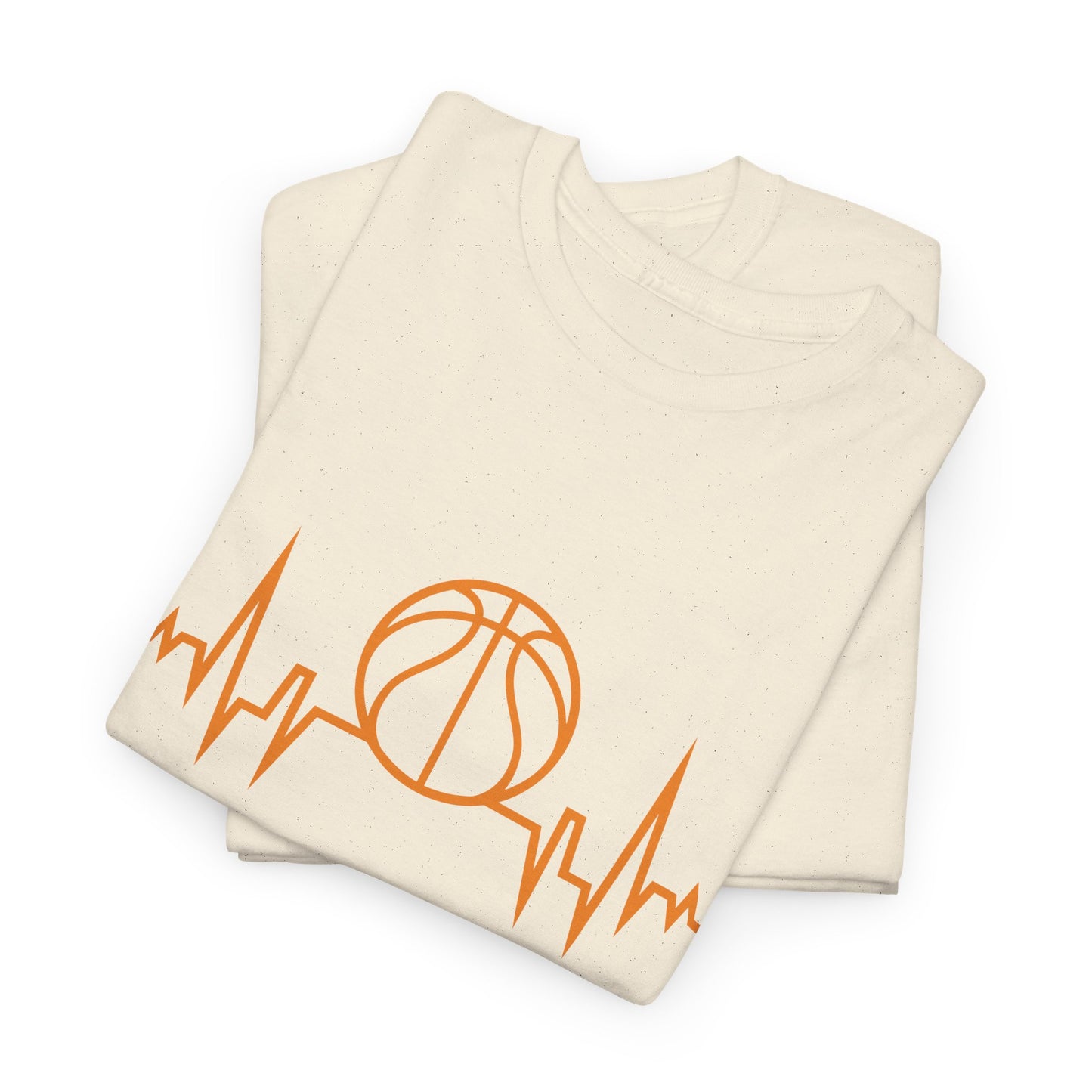 Basketball Heartbeat Tee — Basketball Pulse Graphic T-Shirt