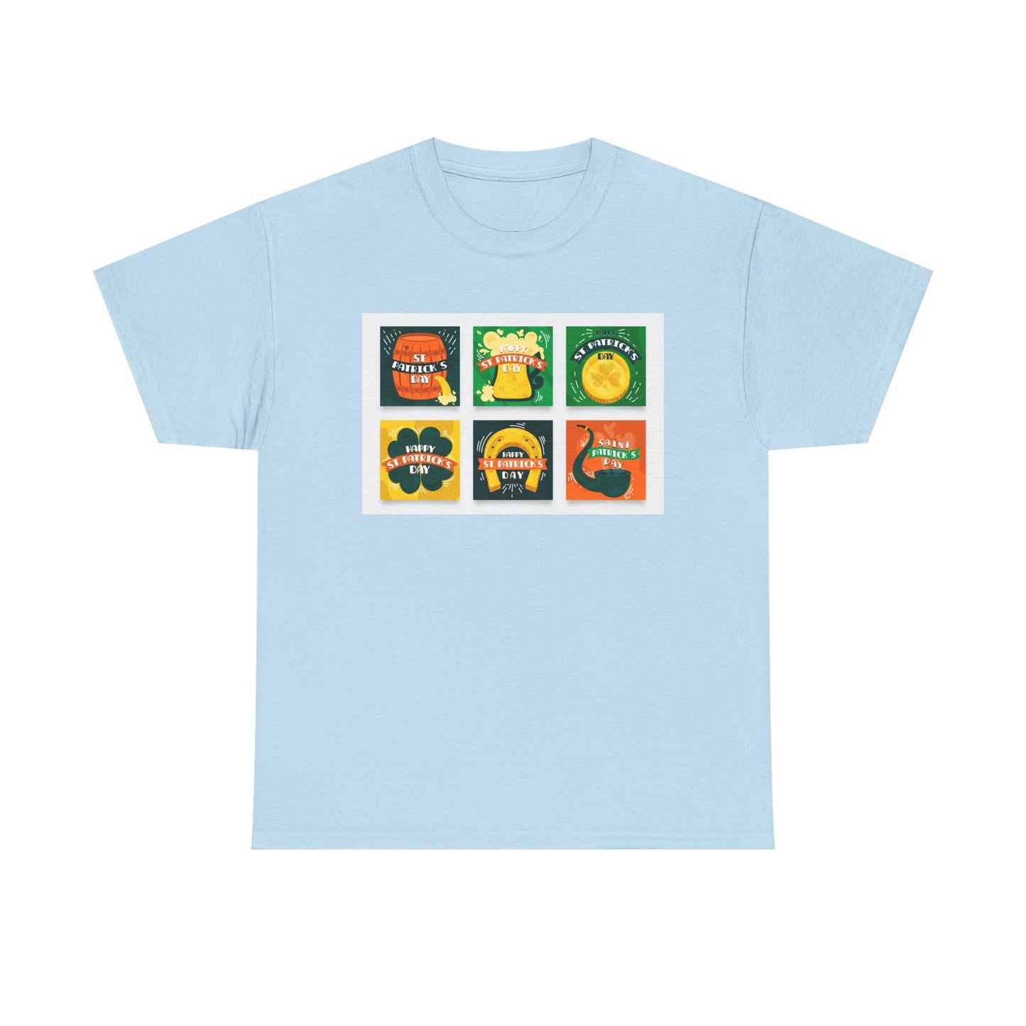 Unisex Retro St. Patrick’s Day Icons T-Shirt — Lucky Clover & Beer Graphic Tee (Limited Edition)