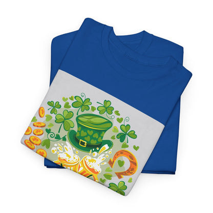Unisex St. Patrick's Day Tee — 'Happy St. Patrick's Day' Shamrock & Leprechaun Hat Graphic (Limited Edition)