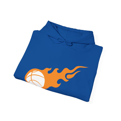 Fire Basketball Hoodie - Men's Varsity Hooded Sweatshirt