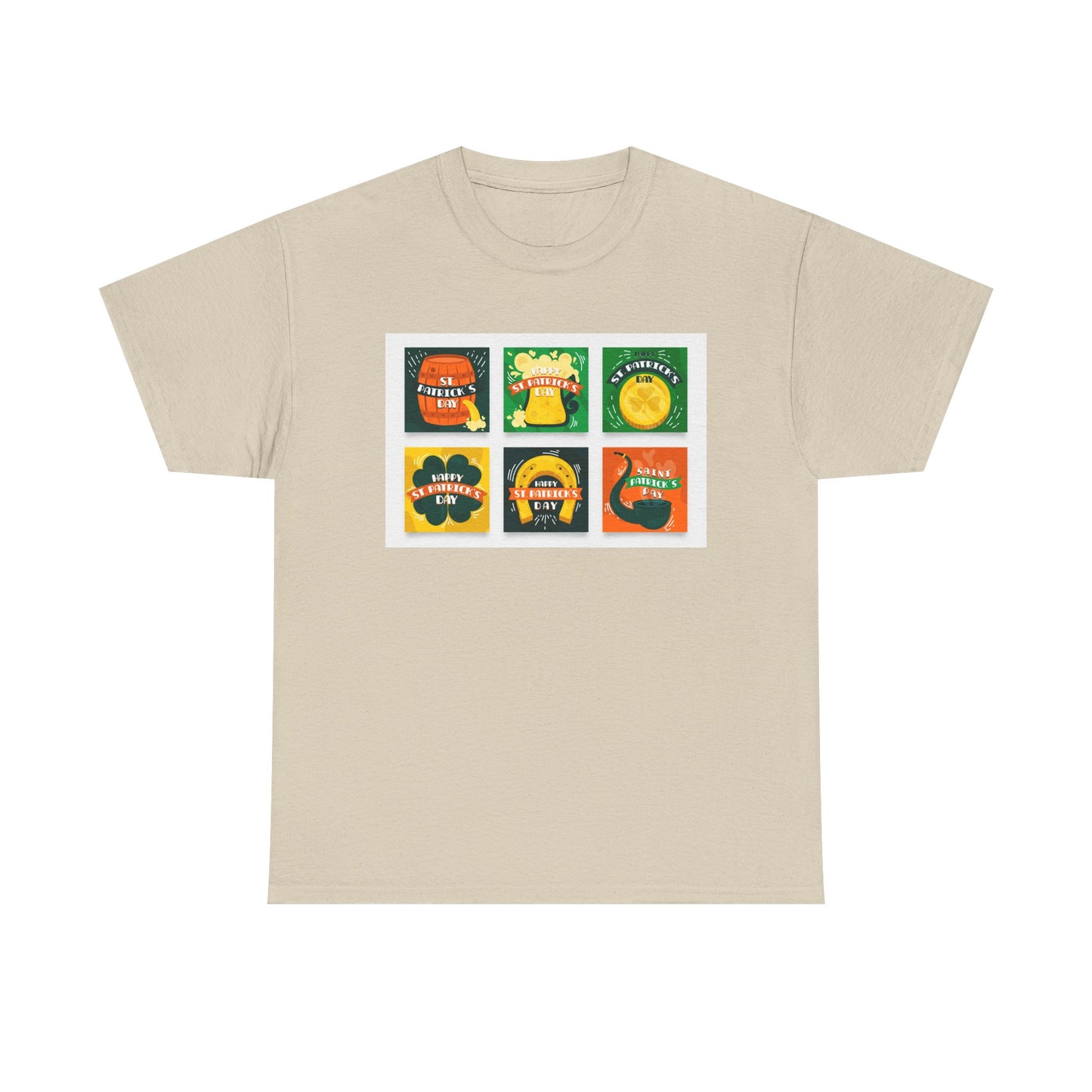 Unisex Retro St. Patrick’s Day Icons T-Shirt — Lucky Clover & Beer Graphic Tee (Limited Edition)