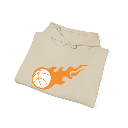 Fire Basketball Hoodie - Men's Varsity Hooded Sweatshirt