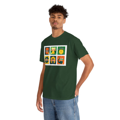 Unisex Retro St. Patrick’s Day Icons T-Shirt — Lucky Clover & Beer Graphic Tee (Limited Edition)