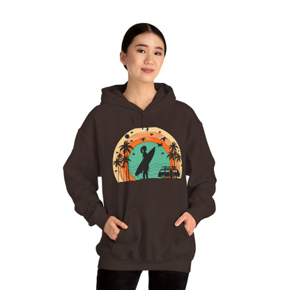 Vintage Retro Surfer Women's Hoodie