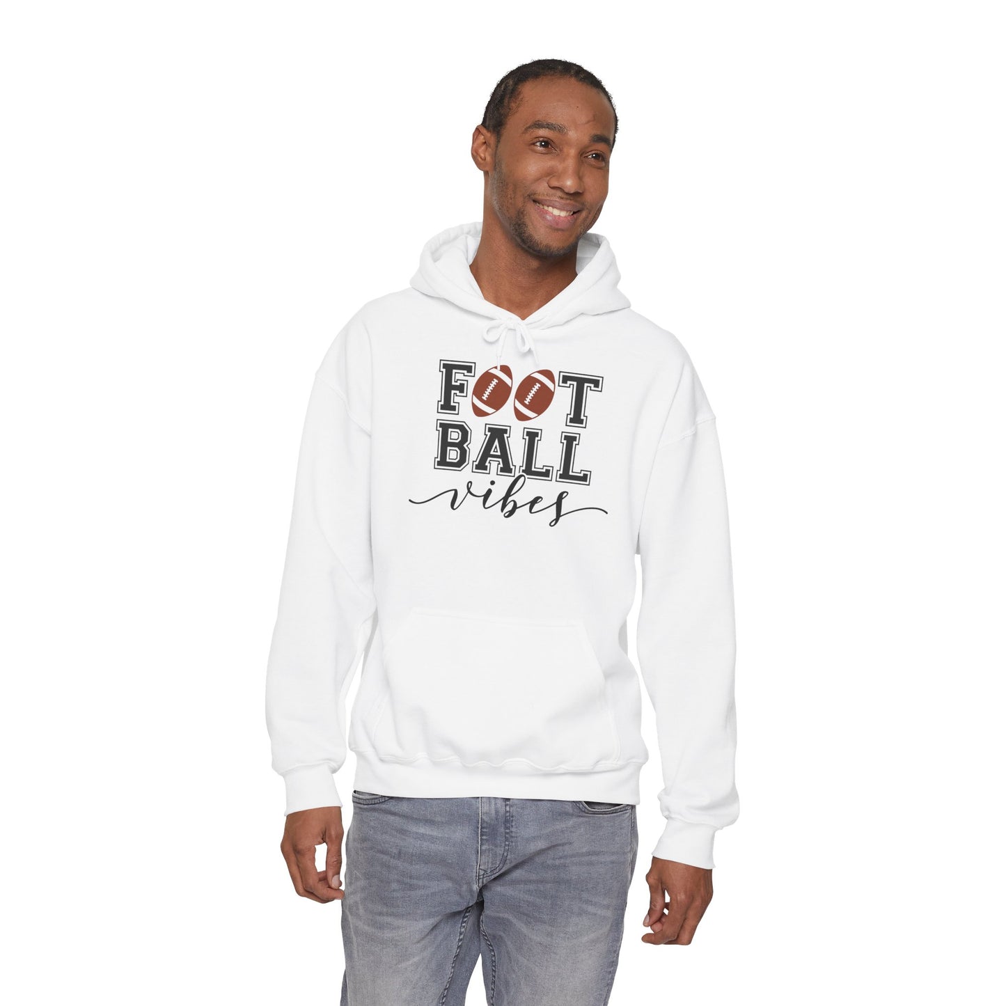 Football Vibes Men's Hoodie - Sporty Athletic Apparel