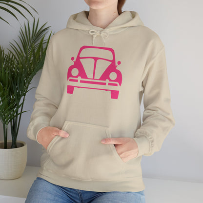 Pink Beetle Car Hoodie - Women's Hoodie