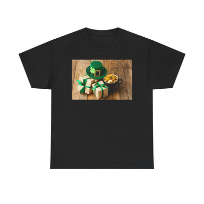 Unisex St. Patrick’s Day Gifts T-Shirt — Leprechaun Hat, Shamrock & Gold Pot Tee (Limited Edition)