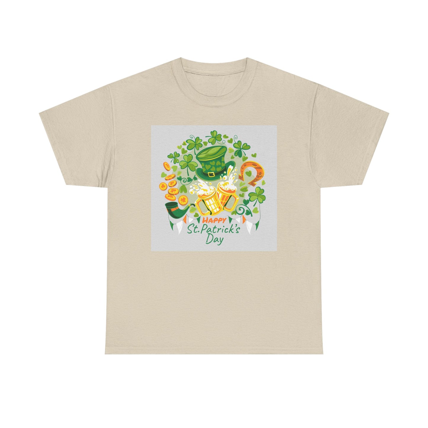 Unisex St. Patrick's Day Tee — 'Happy St. Patrick's Day' Shamrock & Leprechaun Hat Graphic (Limited Edition)