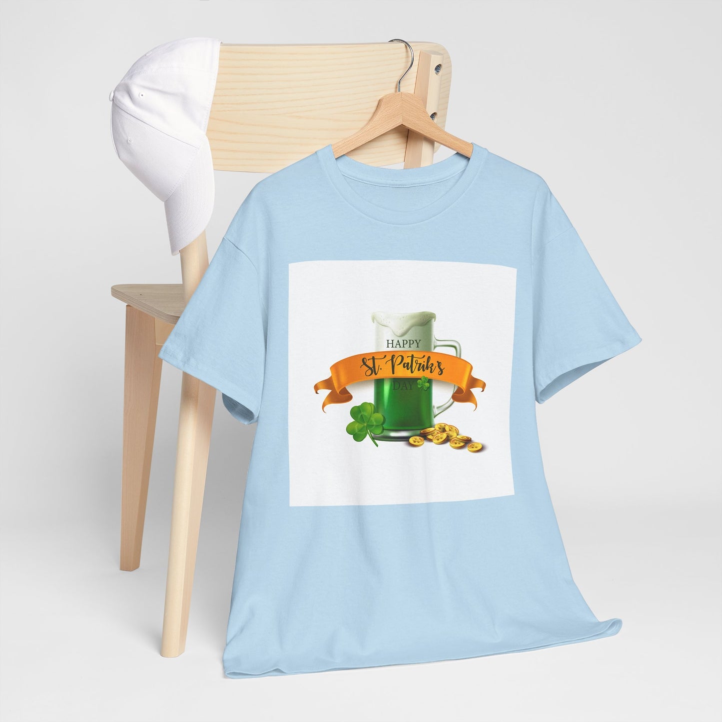 Unisex St. Patrick's Day Tee — 'Happy St. Patrick's' Beer Mug & Gold Coins Design (Limited Edition)