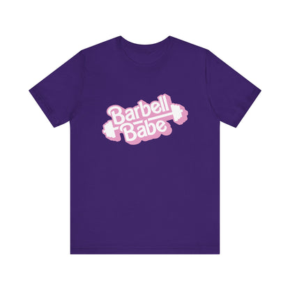 Women's Barbell Babe Tee - Girly and Cute Design