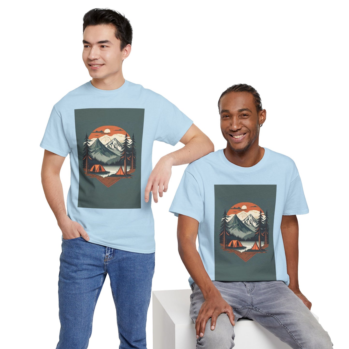 Moonlight Mountain Adventure Tee - Perfect Gift for Hikers