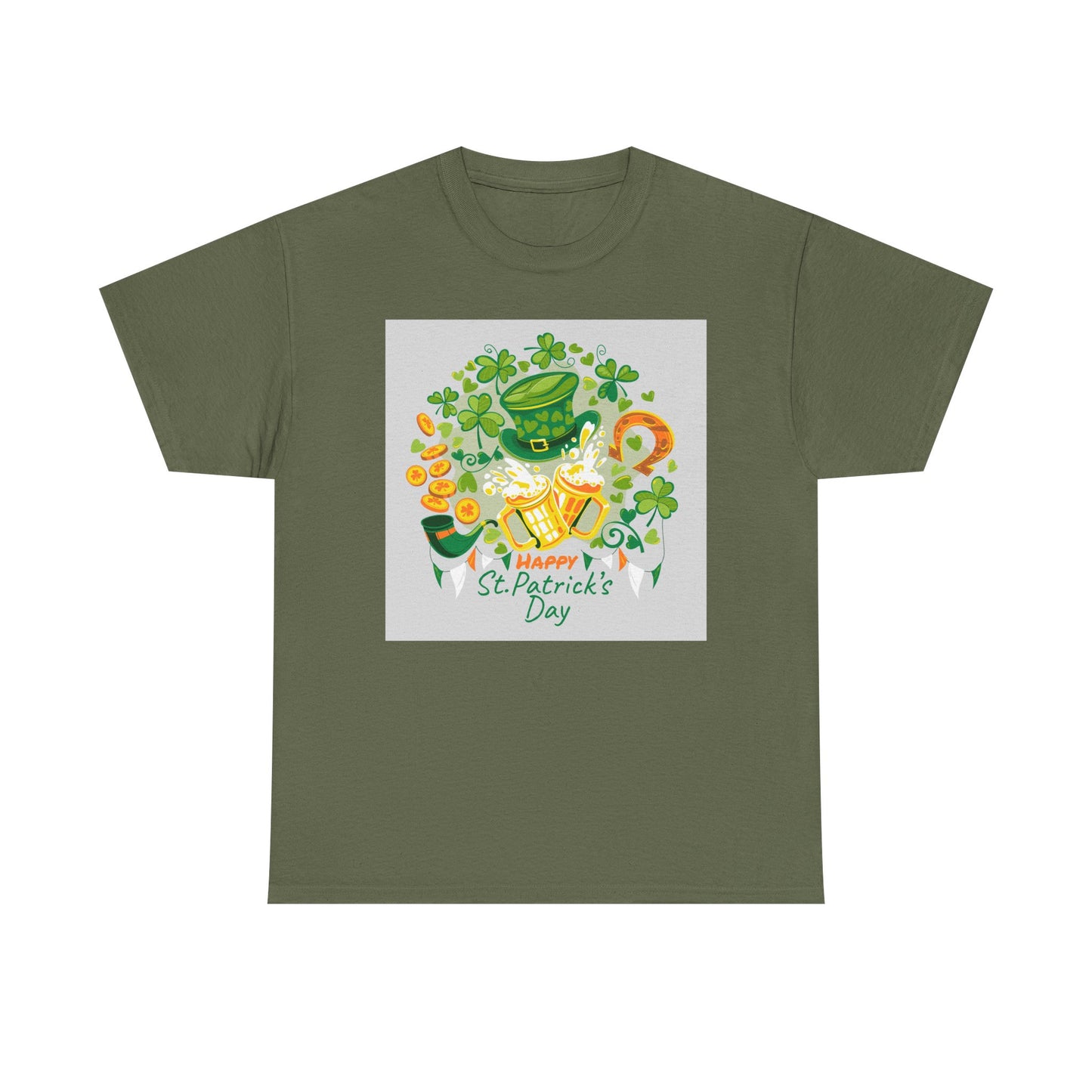 Unisex St. Patrick's Day Tee — 'Happy St. Patrick's Day' Shamrock & Leprechaun Hat Graphic (Limited Edition)