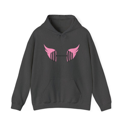 Women's Hoodie - Strong Barbell With Wings