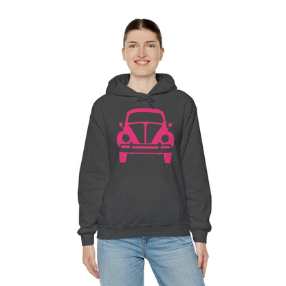 Pink Beetle Car Hoodie - Women's Hoodie