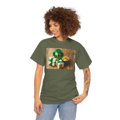 Unisex St. Patrick’s Day Gifts T-Shirt — Leprechaun Hat, Shamrock & Gold Pot Tee (Limited Edition)