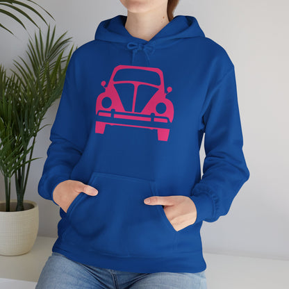 Pink Beetle Car Hoodie - Women's Hoodie