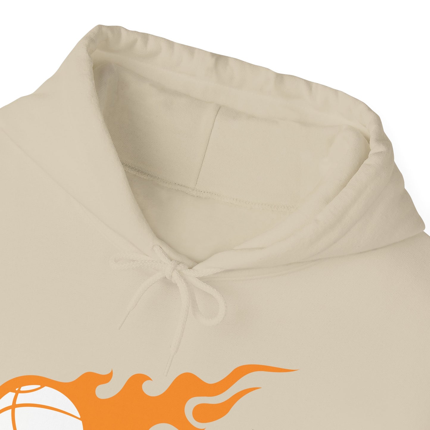 Fire Basketball Hoodie - Men's Varsity Hooded Sweatshirt
