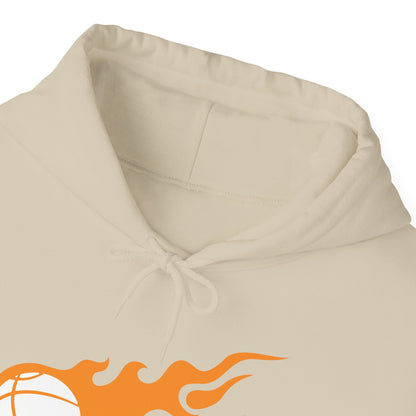 Fire Basketball Hoodie - Men's Varsity Hooded Sweatshirt
