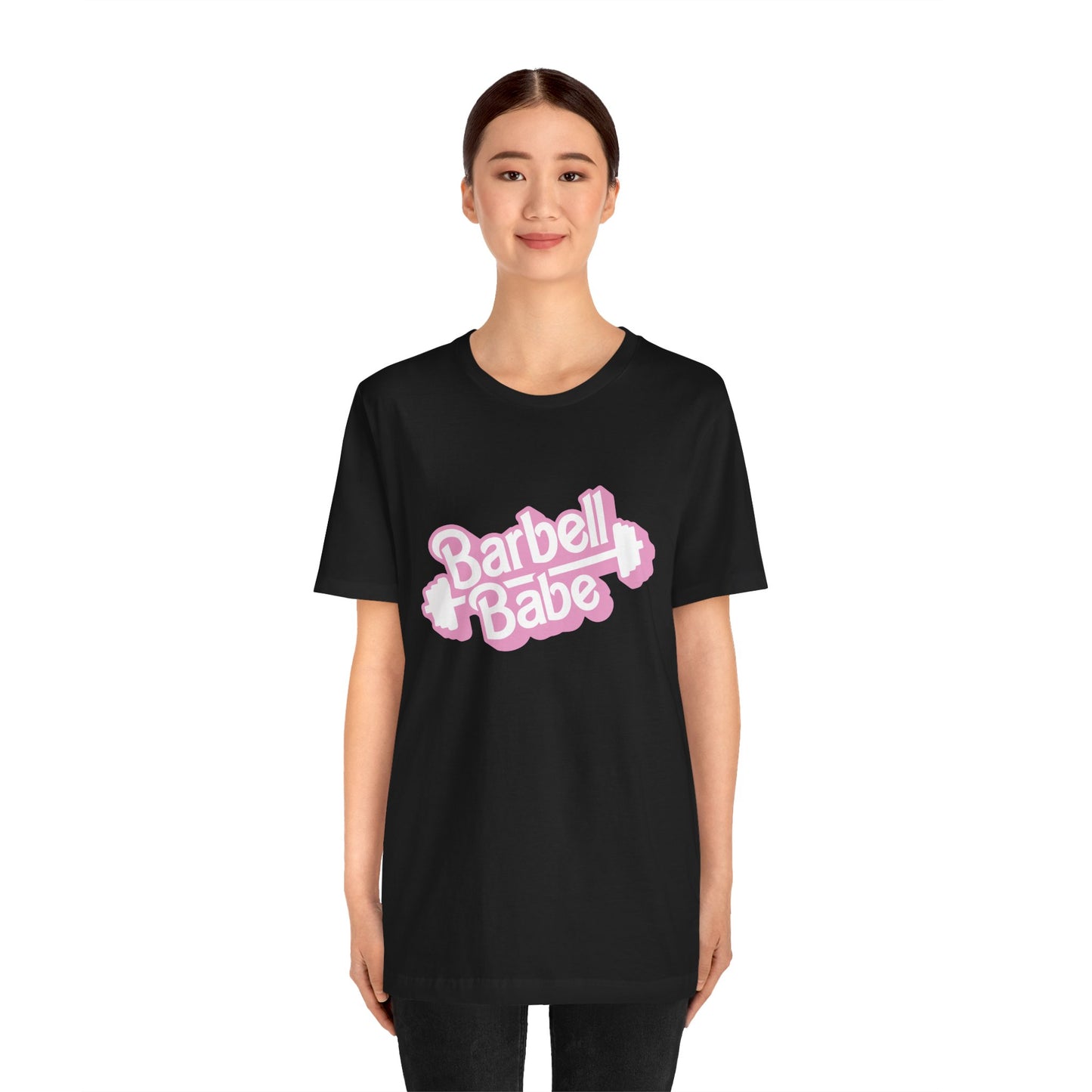 Women's Barbell Babe Tee - Girly and Cute Design