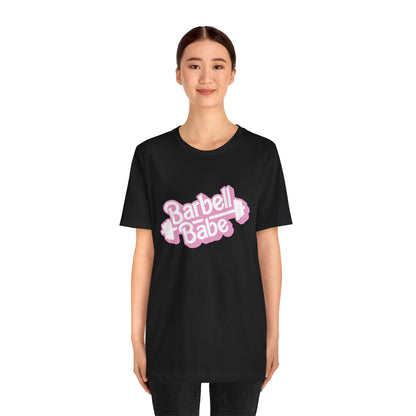 Women's Barbell Babe Tee - Girly and Cute Design