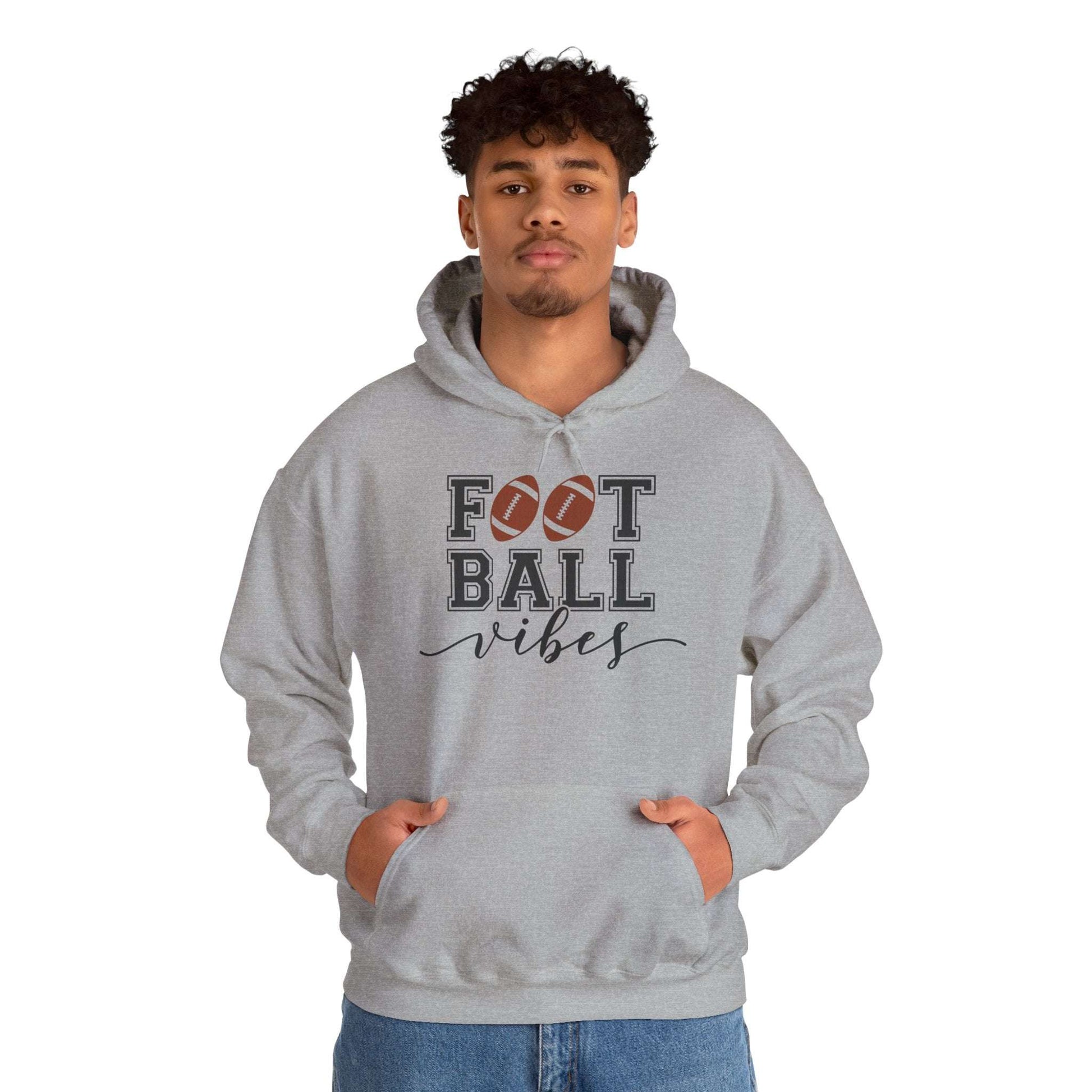 Football Vibes Men's Hoodie - Sporty Athletic Apparel