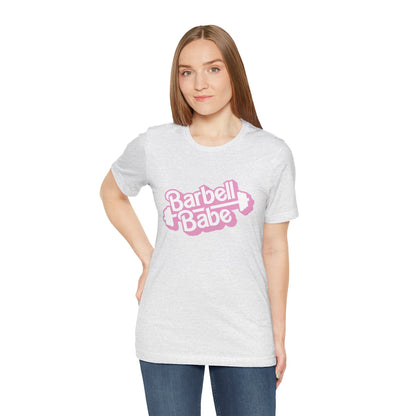 Women's Barbell Babe Tee - Girly and Cute Design