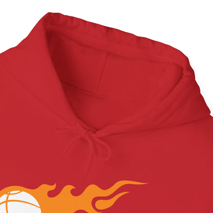 Fire Basketball Hoodie - Men's Varsity Hooded Sweatshirt