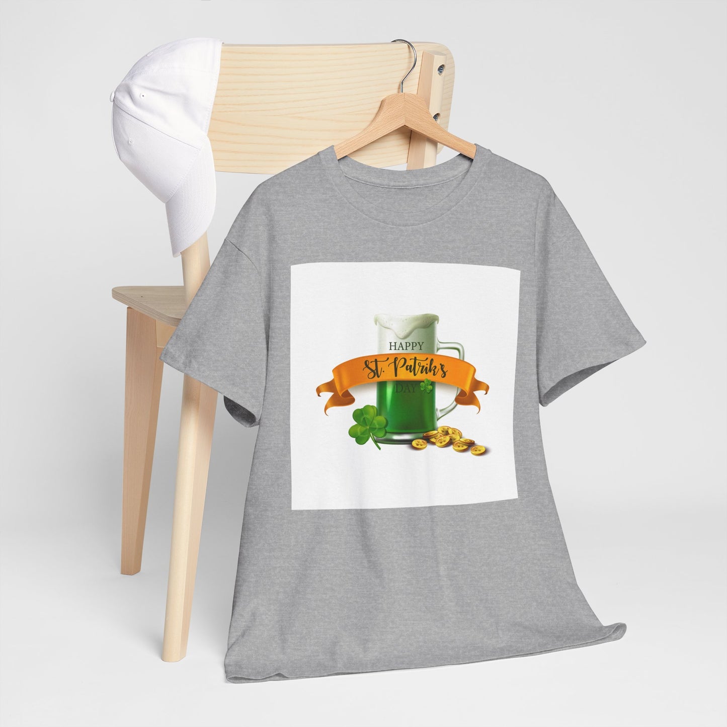 Unisex St. Patrick's Day Tee — 'Happy St. Patrick's' Beer Mug & Gold Coins Design (Limited Edition)