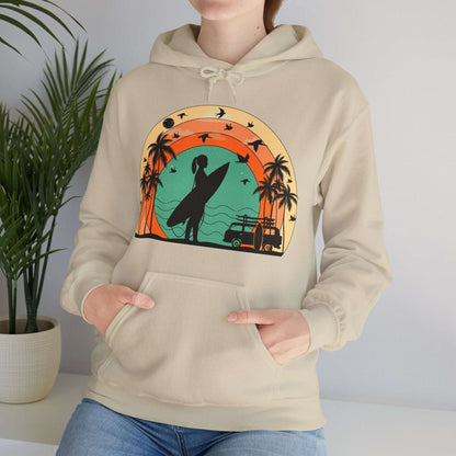 Vintage Retro Surfer Women's Hoodie
