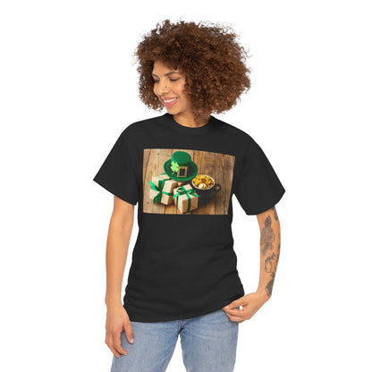 Unisex St. Patrick’s Day Gifts T-Shirt — Leprechaun Hat, Shamrock & Gold Pot Tee (Limited Edition)