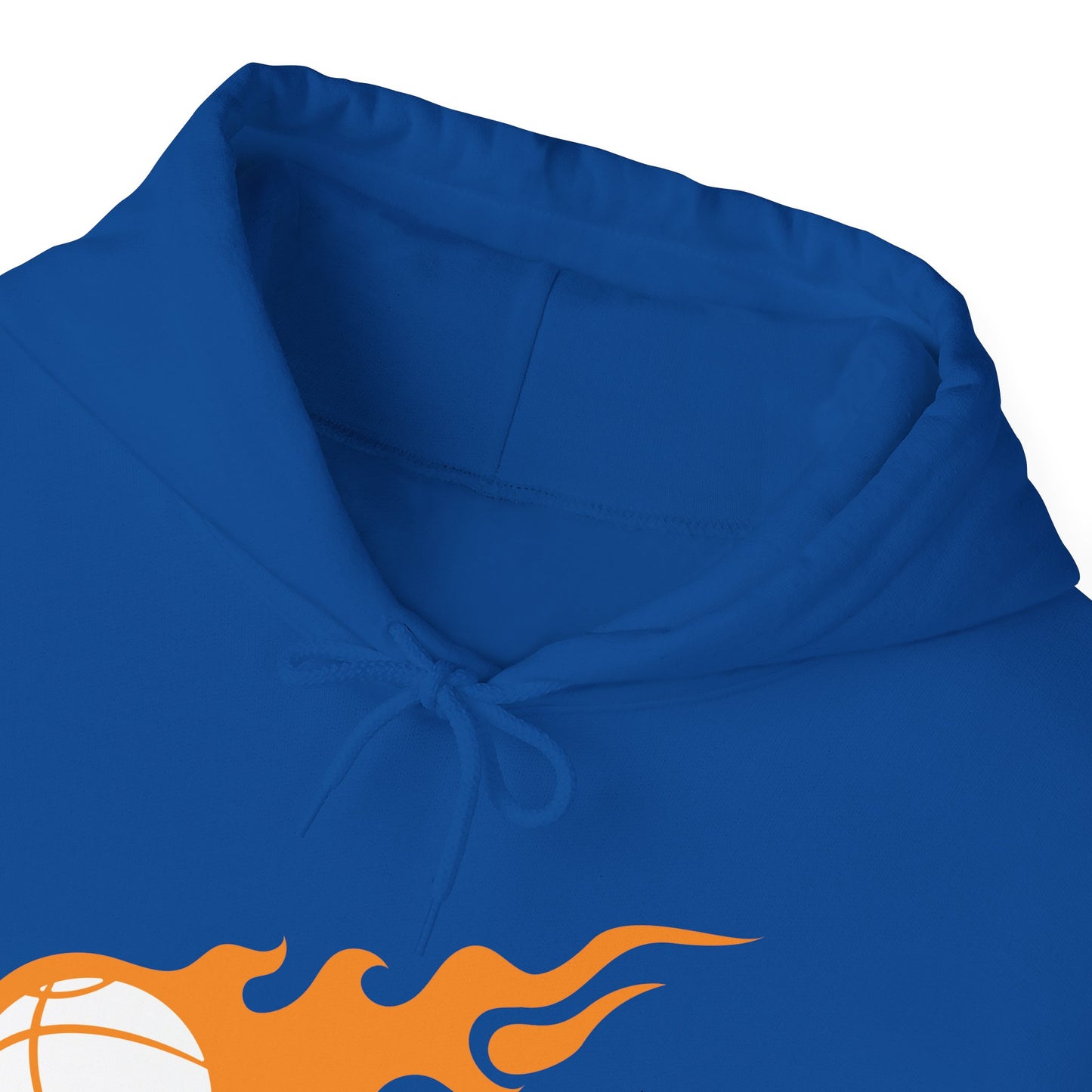 Fire Basketball Hoodie - Men's Varsity Hooded Sweatshirt
