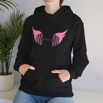 Women's Hoodie - Strong Barbell With Wings