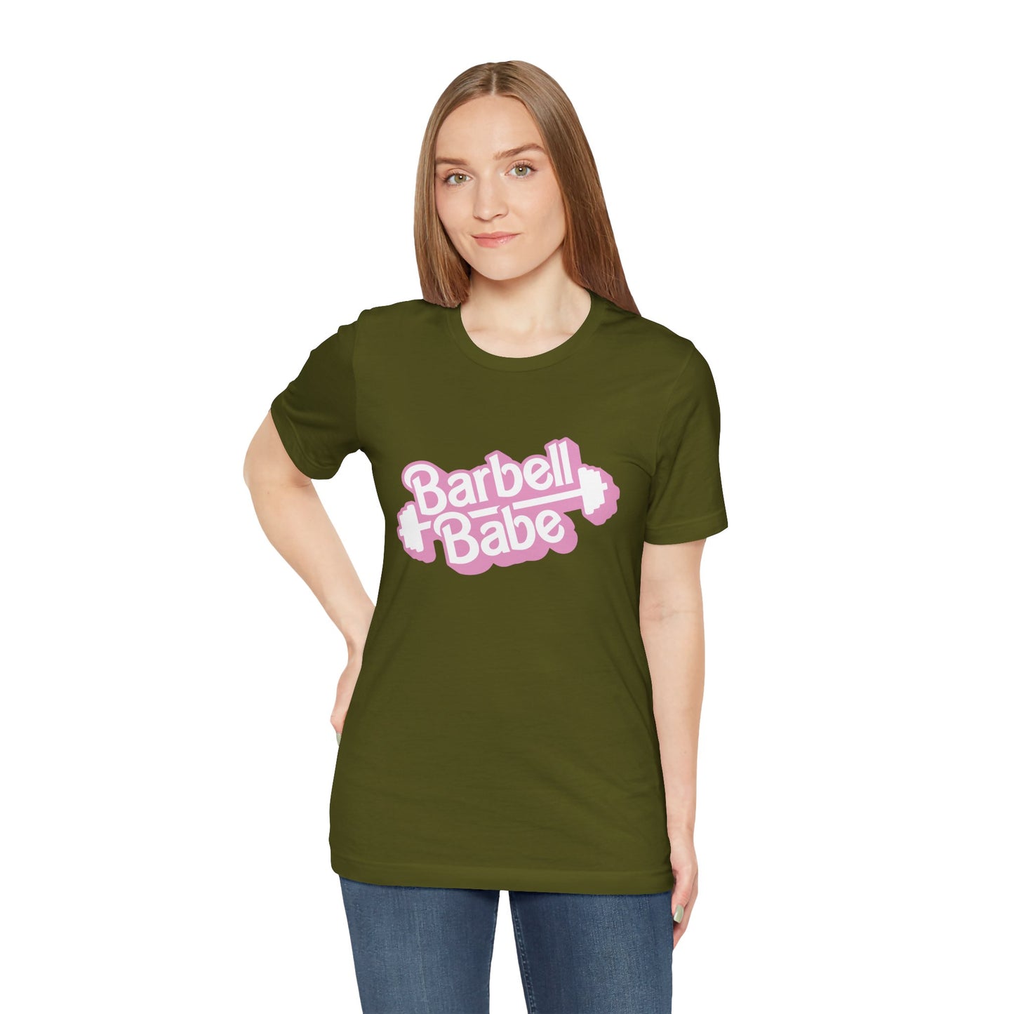 Women's Barbell Babe Tee - Girly and Cute Design
