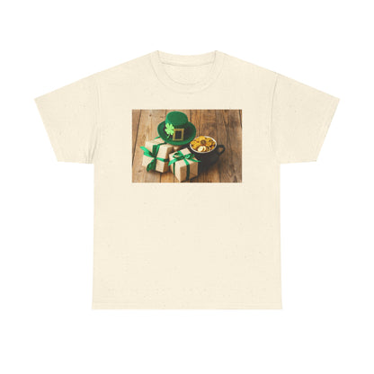 Unisex St. Patrick’s Day Gifts T-Shirt — Leprechaun Hat, Shamrock & Gold Pot Tee (Limited Edition)