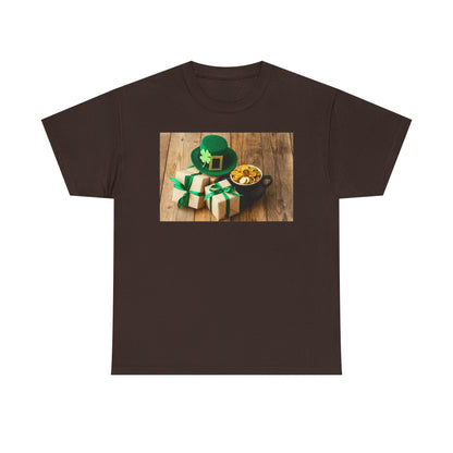 Unisex St. Patrick’s Day Gifts T-Shirt — Leprechaun Hat, Shamrock & Gold Pot Tee (Limited Edition)