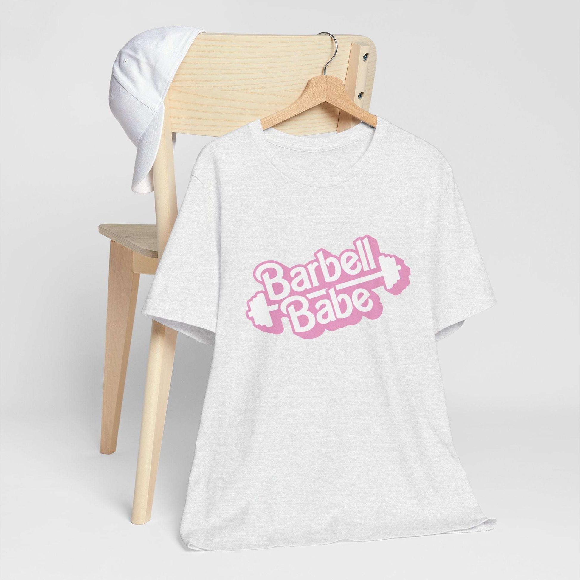 Women's Barbell Babe Tee - Girly and Cute Design