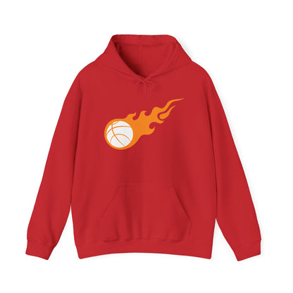 Fire Basketball Hoodie - Men's Varsity Hooded Sweatshirt