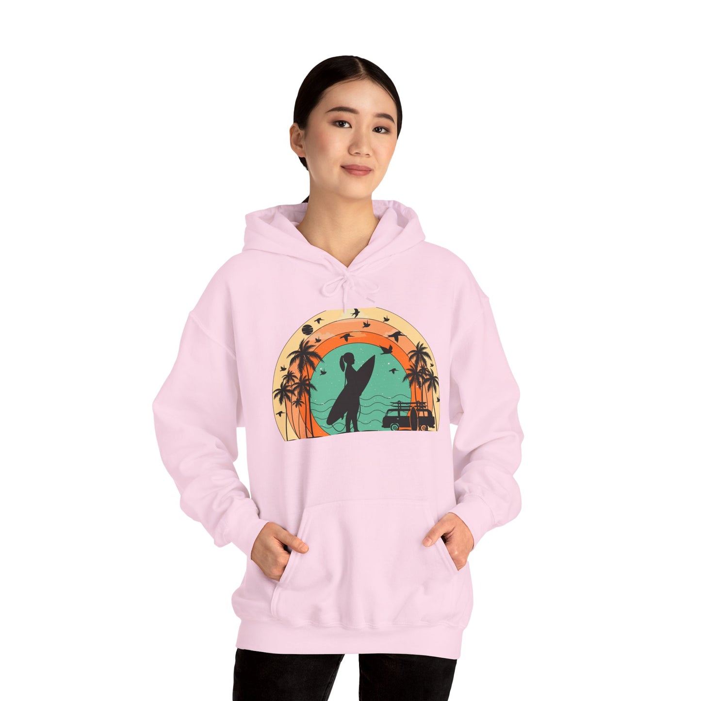 Vintage Retro Surfer Women's Hoodie