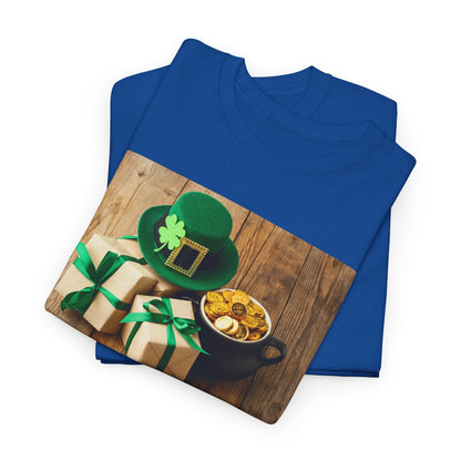 Unisex St. Patrick’s Day Gifts T-Shirt — Leprechaun Hat, Shamrock & Gold Pot Tee (Limited Edition)