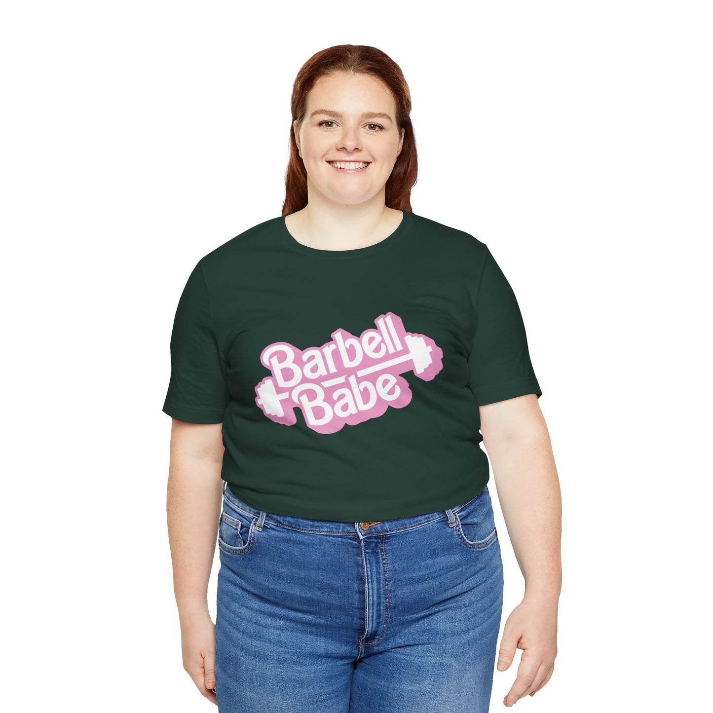 Women's Barbell Babe Tee - Girly and Cute Design