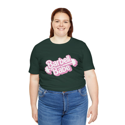 Women's Barbell Babe Tee - Girly and Cute Design