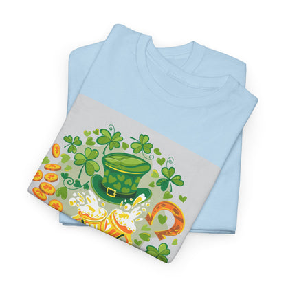 Unisex St. Patrick's Day Tee — 'Happy St. Patrick's Day' Shamrock & Leprechaun Hat Graphic (Limited Edition)