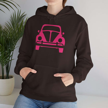 Pink Beetle Car Hoodie - Women's Hoodie